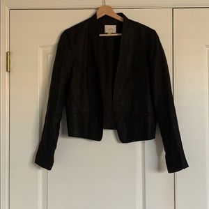 Black Linen Blazer